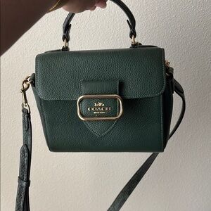 Coach Green Leather Crossbody Bag